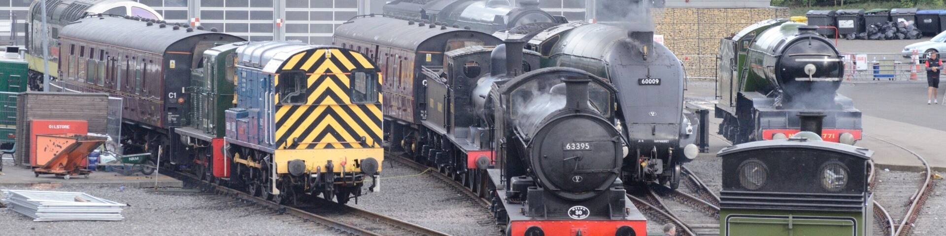 Taken at the Steam Gala last year at The Locomotion Railway Museum. Free entry and free parking...what more do you need ? Great for kids young and old !!!
