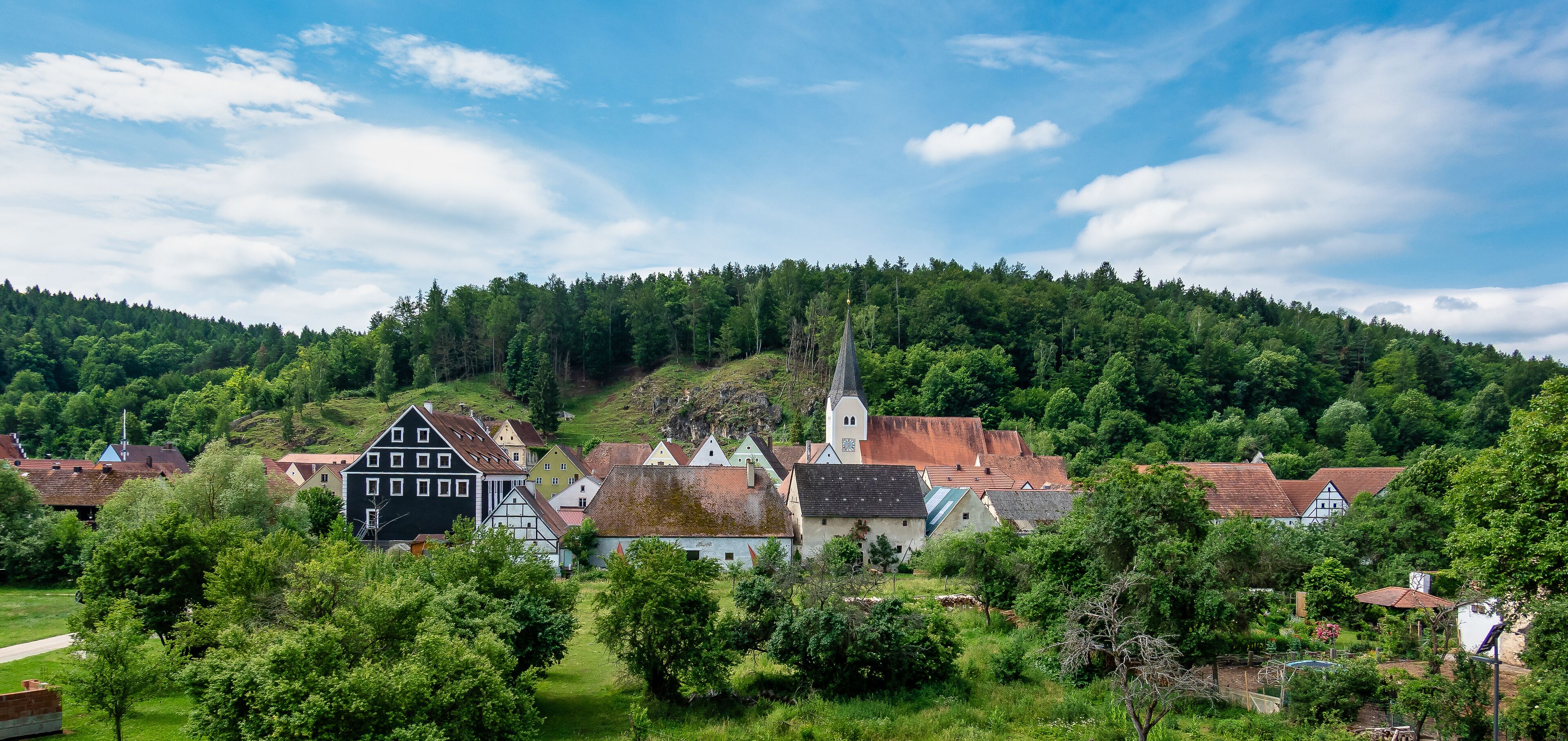 The town of Hohenburg, Upper Palatinate in Bavaria, Germany