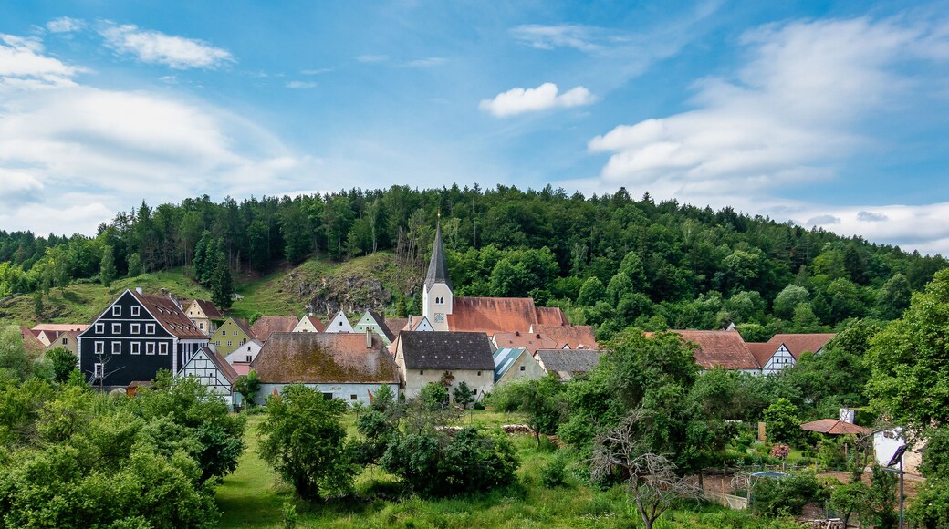 The town of Hohenburg, Upper Palatinate in Bavaria, Germany