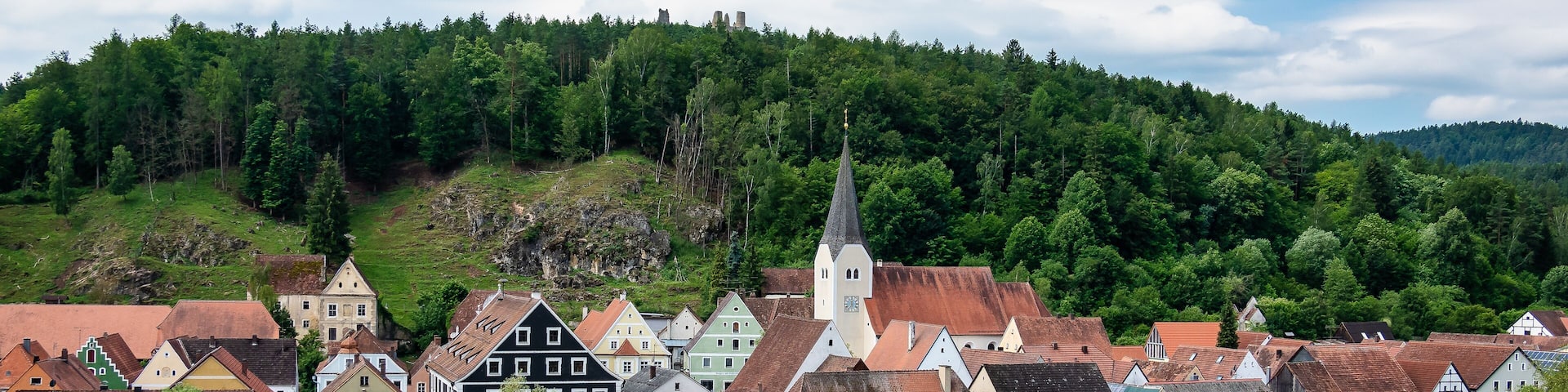 The town of Hohenburg, Upper Palatinate in Bavaria, Germany