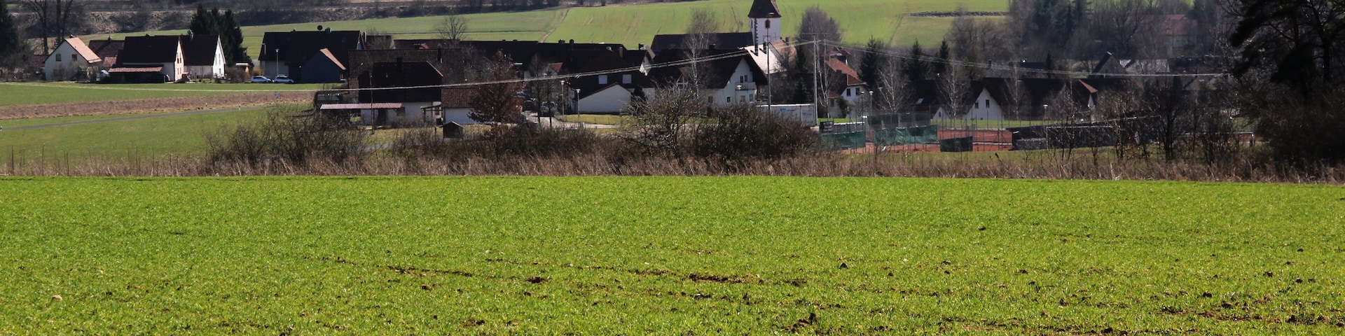 Blick auf Neukirchen in Richtung SĂŒden
