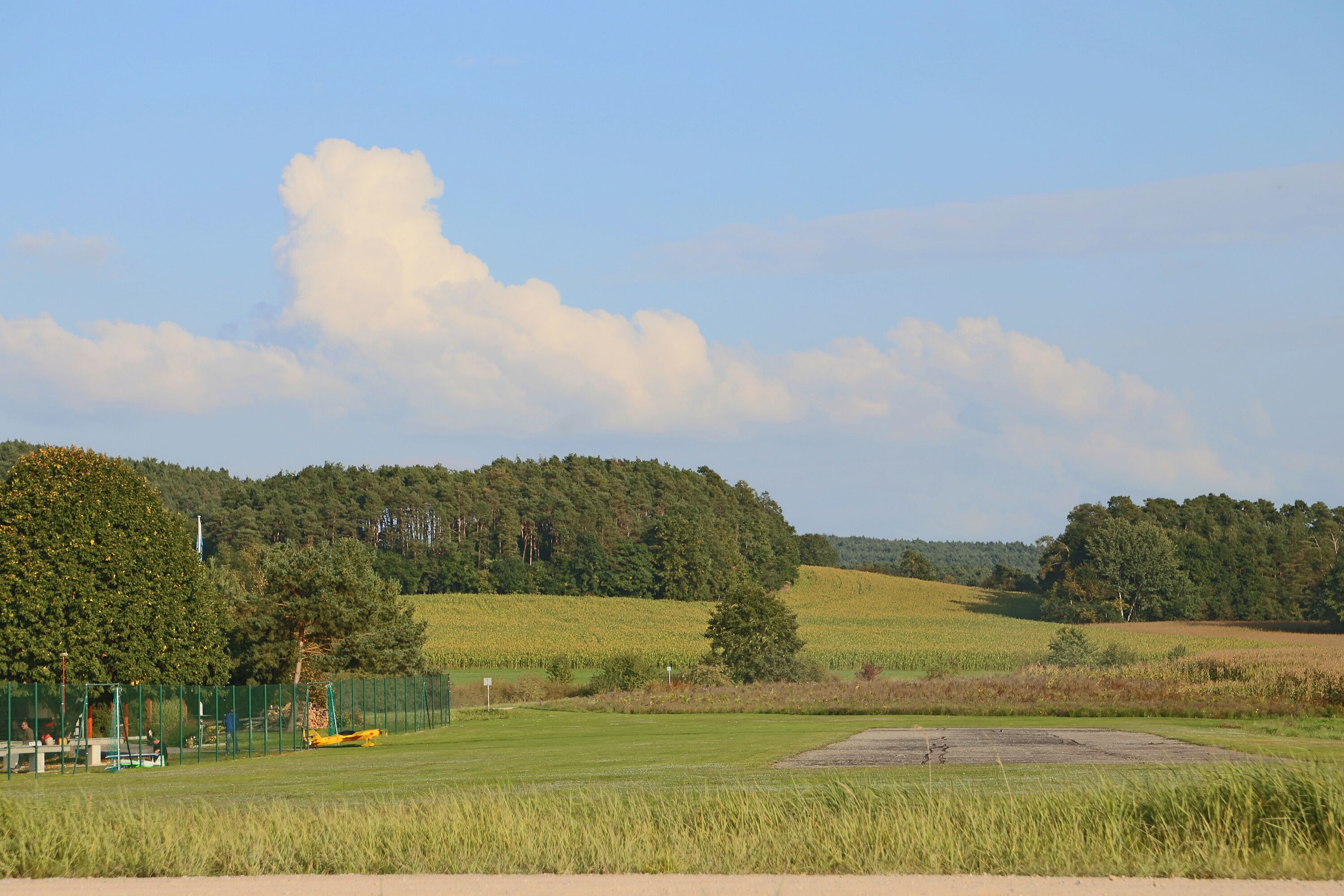 Model airplane, model airfield at the Murner See (Oberpfalz. Germany)