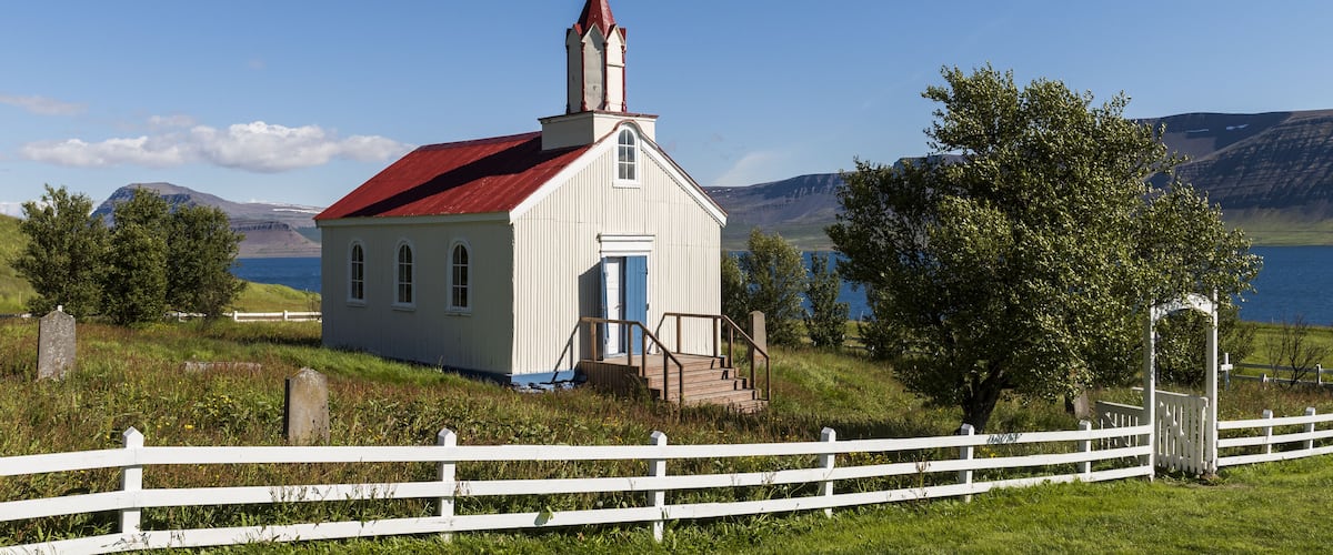 Church Hrafnseyri on Iceland