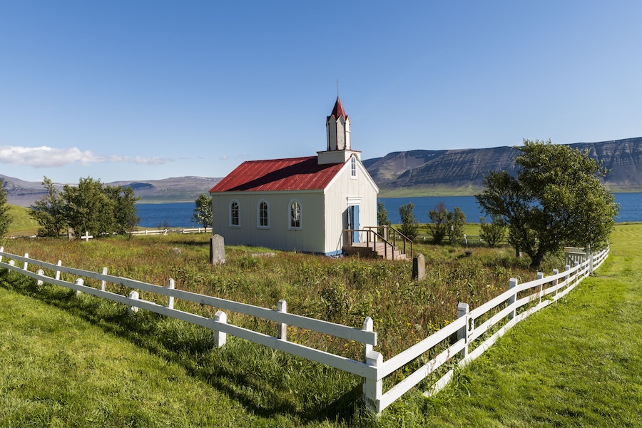 Church at Hrafnseyri on Iceland
