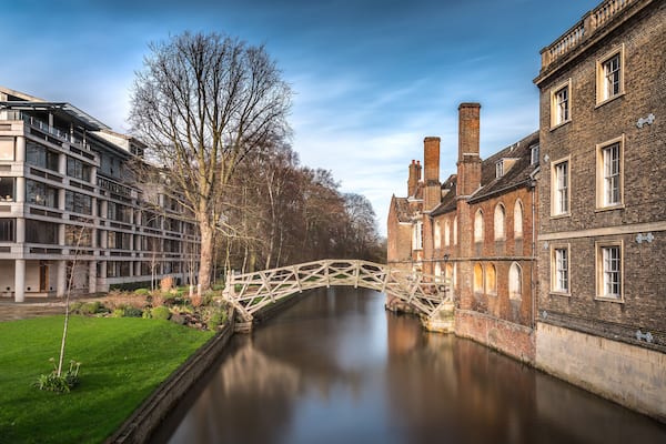 Mathematical Bridge, an old landmark in Queen's College, Cambridge, UK (Long Exposure); Shutterstock ID 363489767; purchase_order: Comps; job: ; client: ; other: