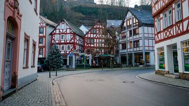 View of the old town district at Dillenburg