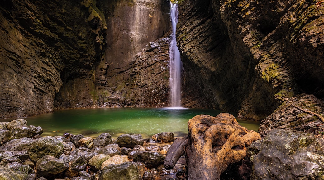 Slap Kozjak in Slovenia.