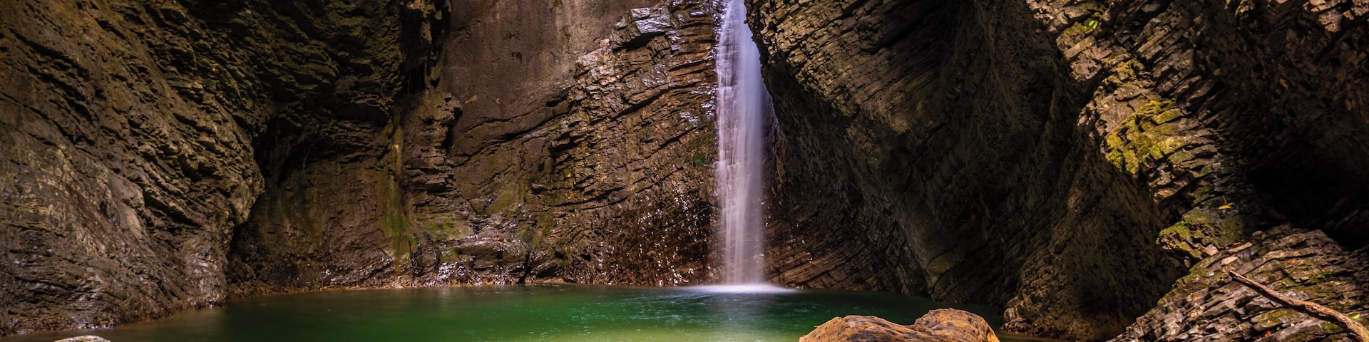 Slap Kozjak in Slovenia.