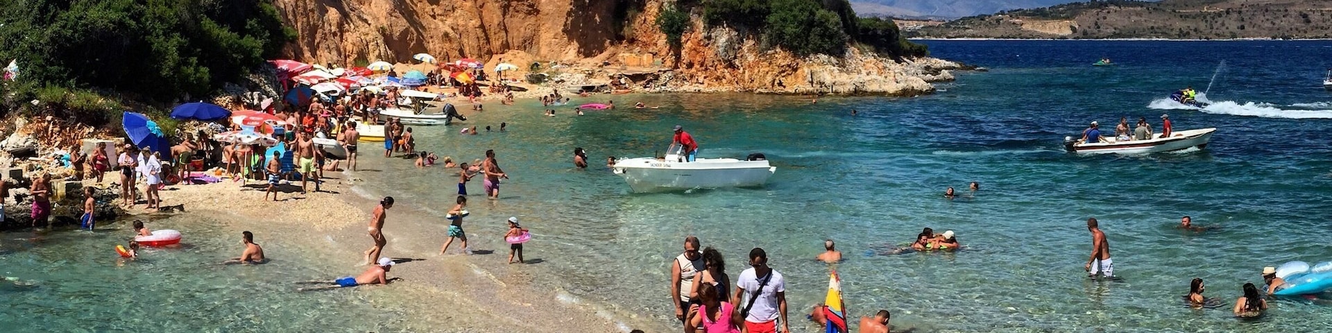 This little island is part of the Ksamil islands on the Albanian riviera. You can take a small boat from the mainland for about $4 roundtrip. You must arrange with the driver a pickup time. 
Albania is a beautiful country off the mainstream tourist map, and definitely worth a visit for the beautiful waters and cheap prices. Check out more of Albania on my latest blog post➡️ www.crazytravelista.com :)
#bestof5
