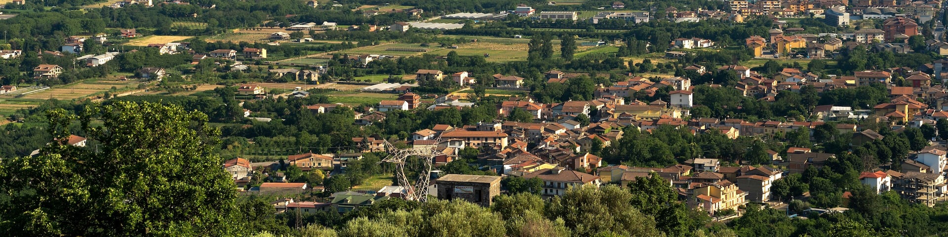 Summer landscape in Irpinia, Southern Italy.