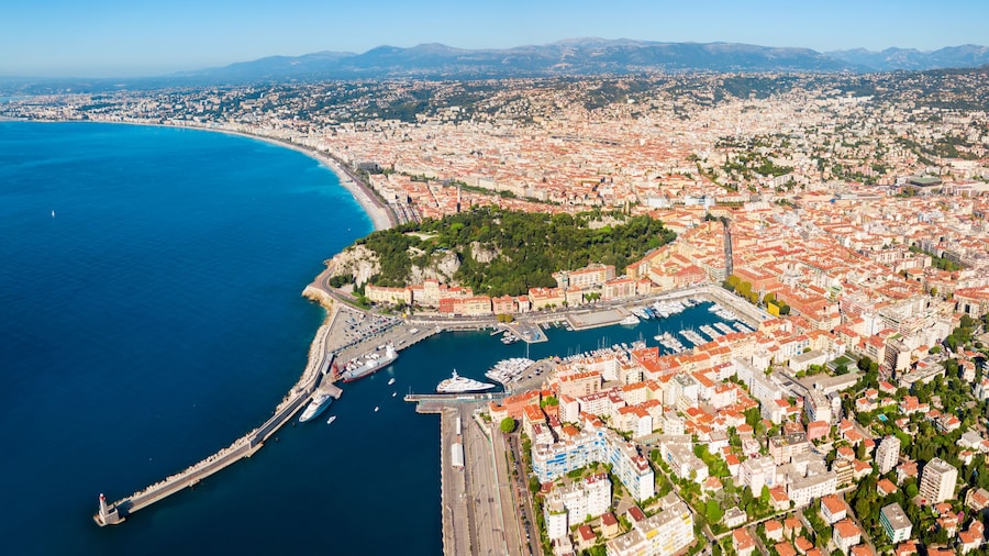 Nice aerial panoramic view, France