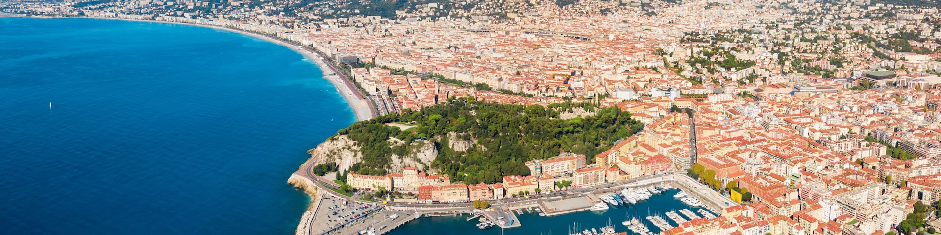 Nice aerial panoramic view, France