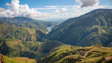 Aerial view of mountains in San Juan de la Maguana , Dominican Republic