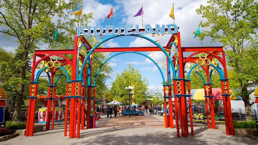 Kennywood which includes signage and rides