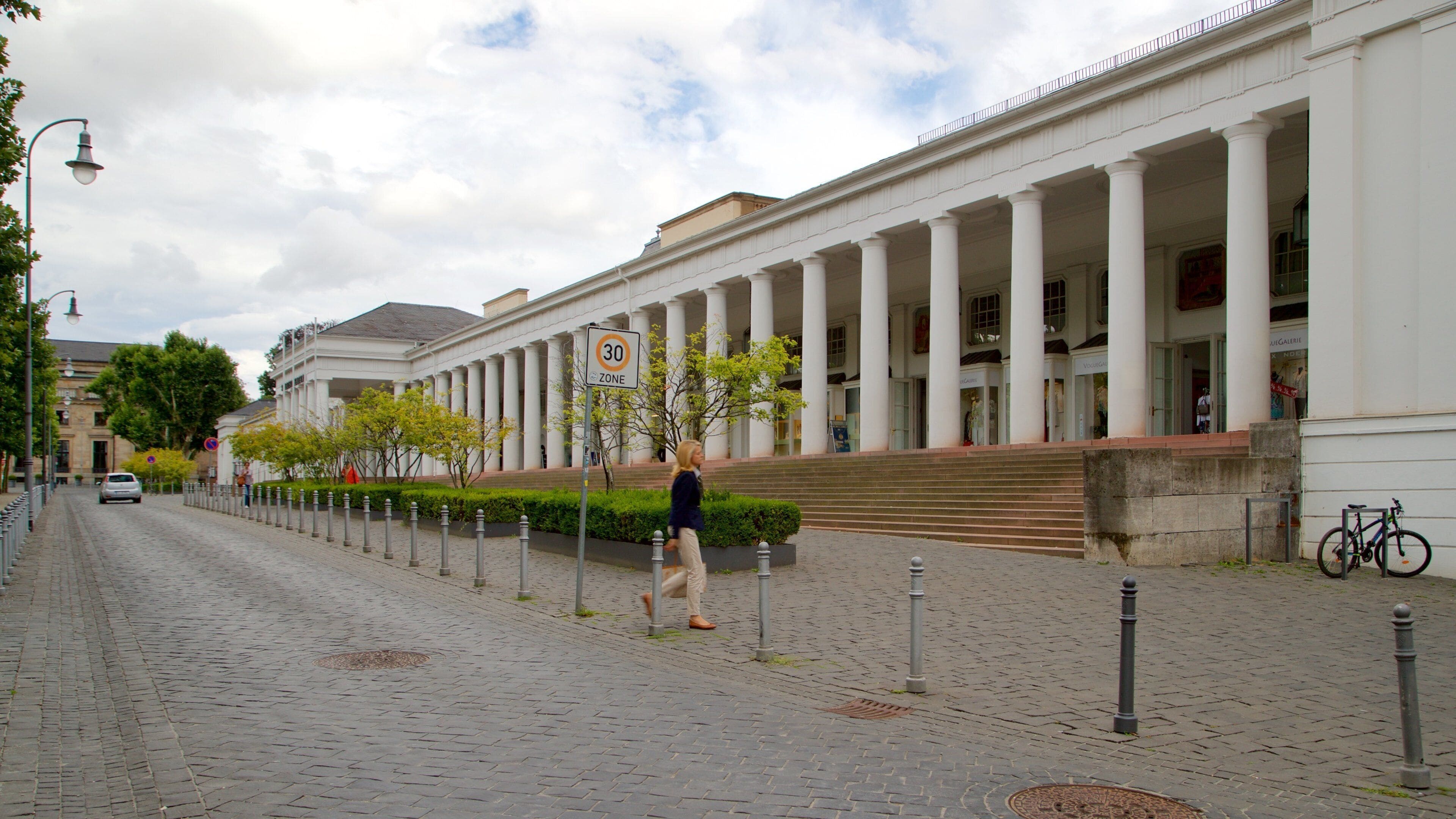 Hessian State Theatre which includes street scenes and heritage architecture as well as an individual femail