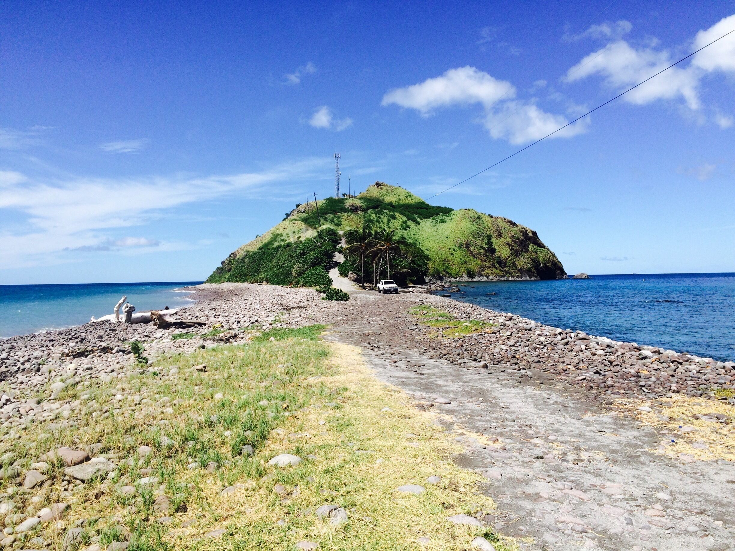Where the Atlantic Ocean meets the Caribbean Sea.