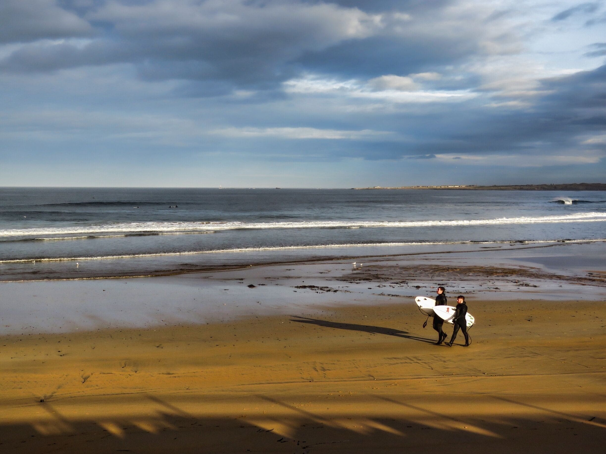 #SpringFun

These guys had Spring fun all day at Fraserburgh Beach.
It was a cool day but the evening sun warmed them.
Fraserburgh Beach  has held a few Scottish surfing competitions  .