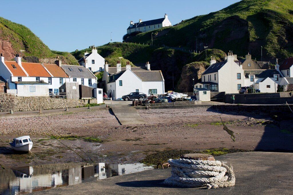 Quiet Village Harbour Pennan Scotland 