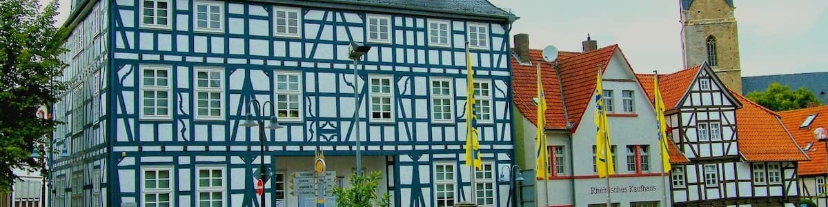 Korbach Lebach‘sche Haus - heute Stadtbibliothek. Bauzeit 1664-1675 Erbauer Waldeckischer Kanzler Johannes V