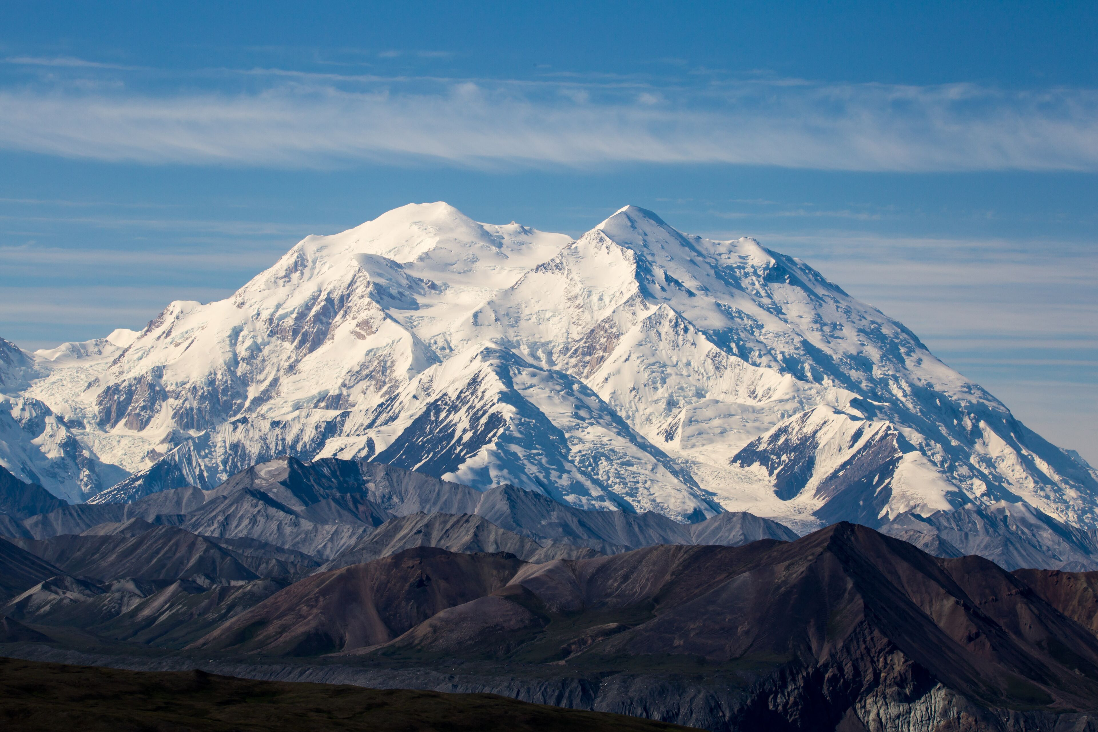 Denali Mountain Mckinley from visitor center alaska