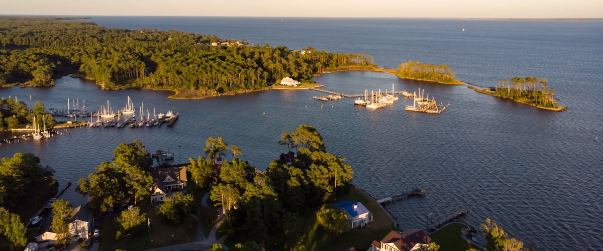 Sailboats in Oriental, North Carolina