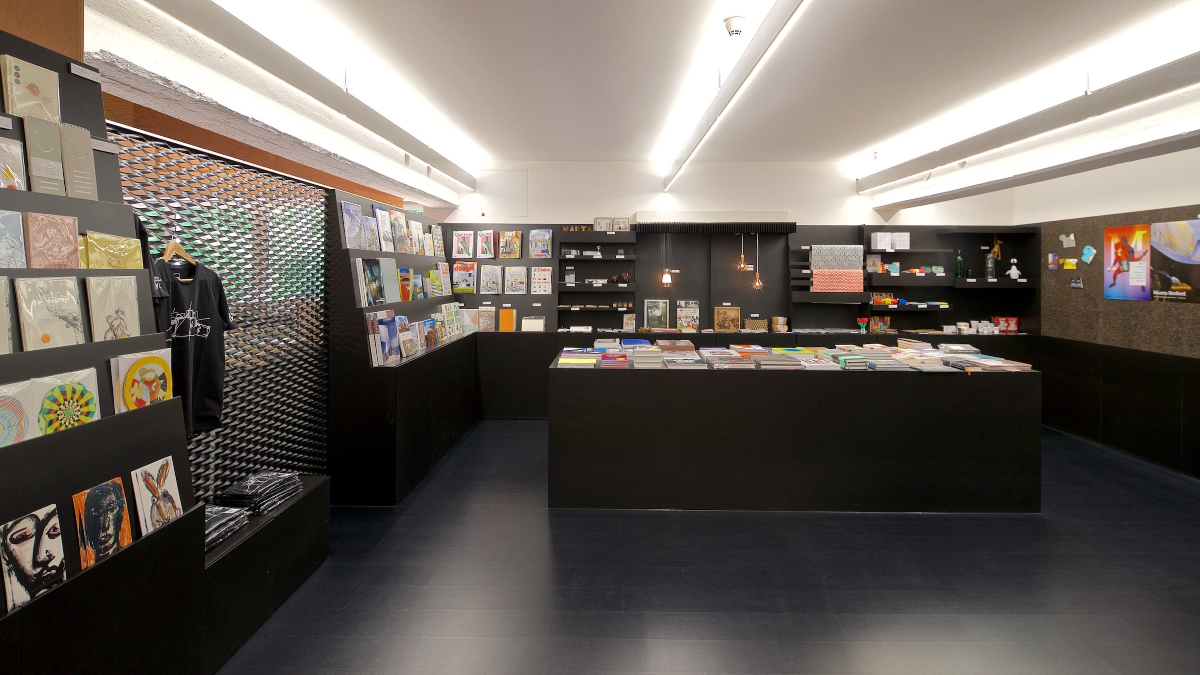 Marta Herford Museum fasiliteter samt innendørs