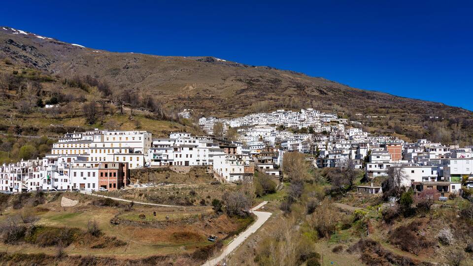 Trevelez in La Alpujarra Granadina, Sierra Nevada, Spain.