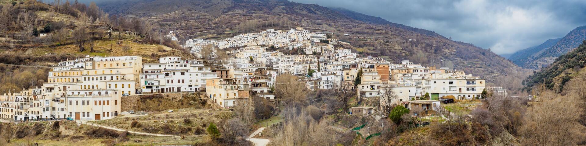 Trevelez village in Alpajurra of Granada province, Spain
