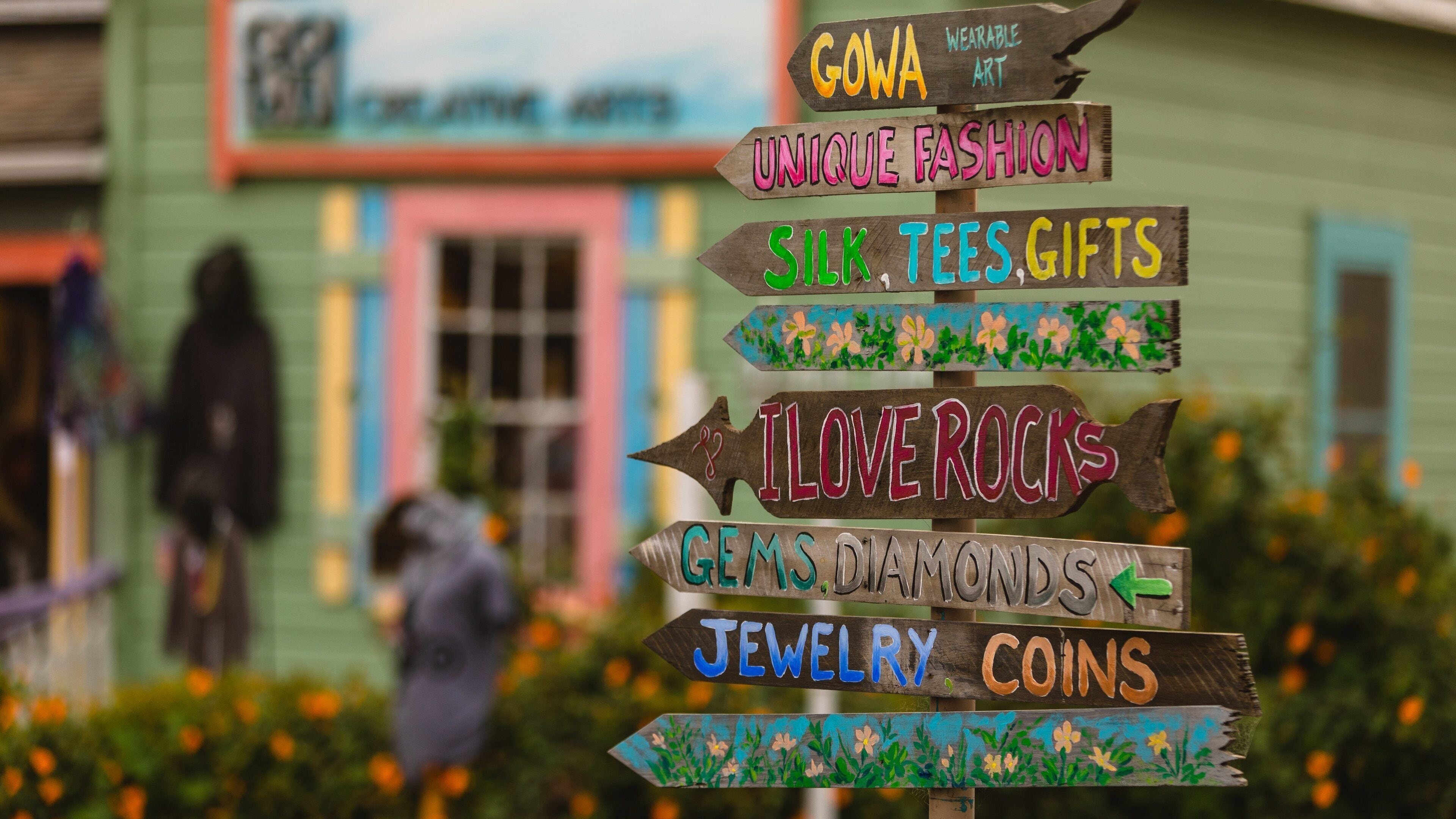 Cambria showing signage