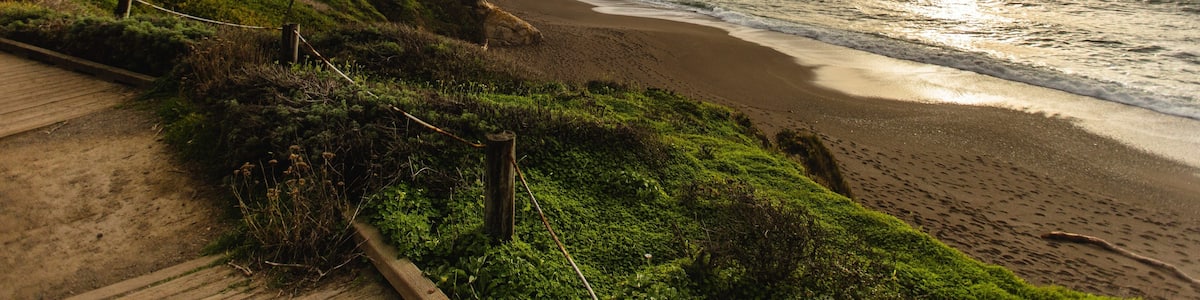 Cambria showing a sunset and general coastal views