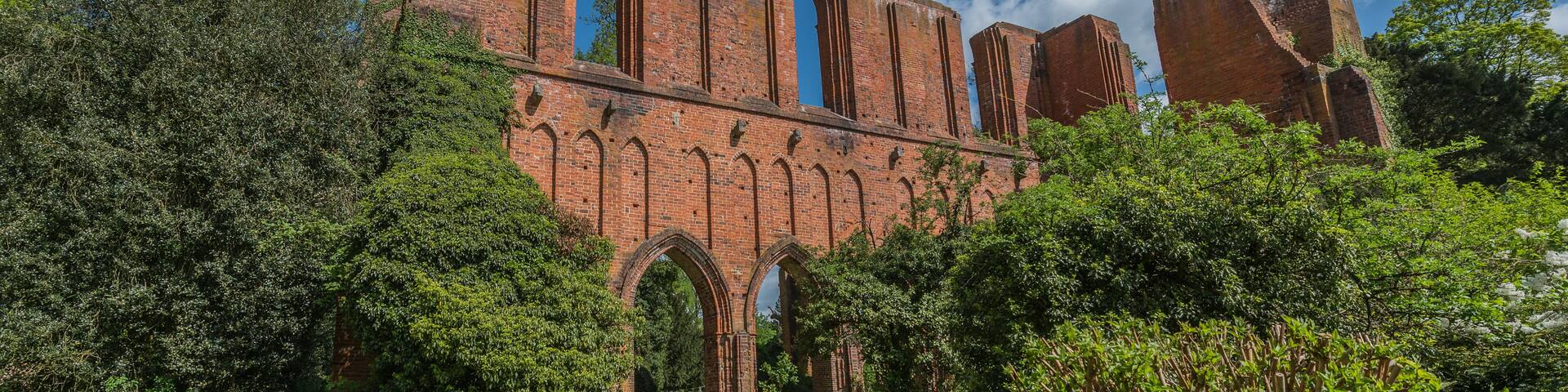 View of the castle in the monastery Hude, Oldenburg, Germany.