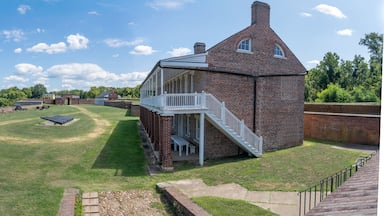 Fort Washington Park, in Fort Washington, Maryland. Historic defensive fort protecting Washington D.C., overlooking Potomac River. National Park Service, National Capital Parks-East.