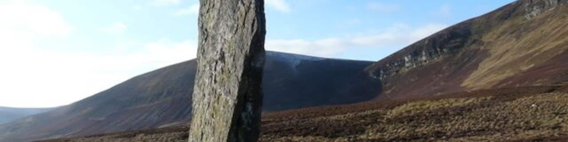 "Clach Mhic Mhios" stone in Glen Loth