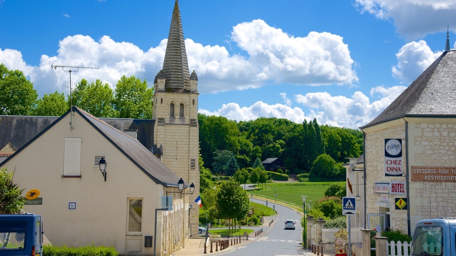Saint-Benoit-sur-Loire which includes a small town or village, street scenes and heritage elements