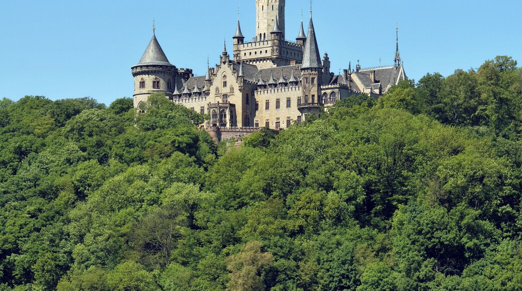 Marienburg Castle is a Gothic revival castle in Hanover, Lower Saxony, Germany, built by Marie of Saxe-Altenburg, Queen of Hanover. The castle mustn't be confused with the Marienburg near Hildesheim.