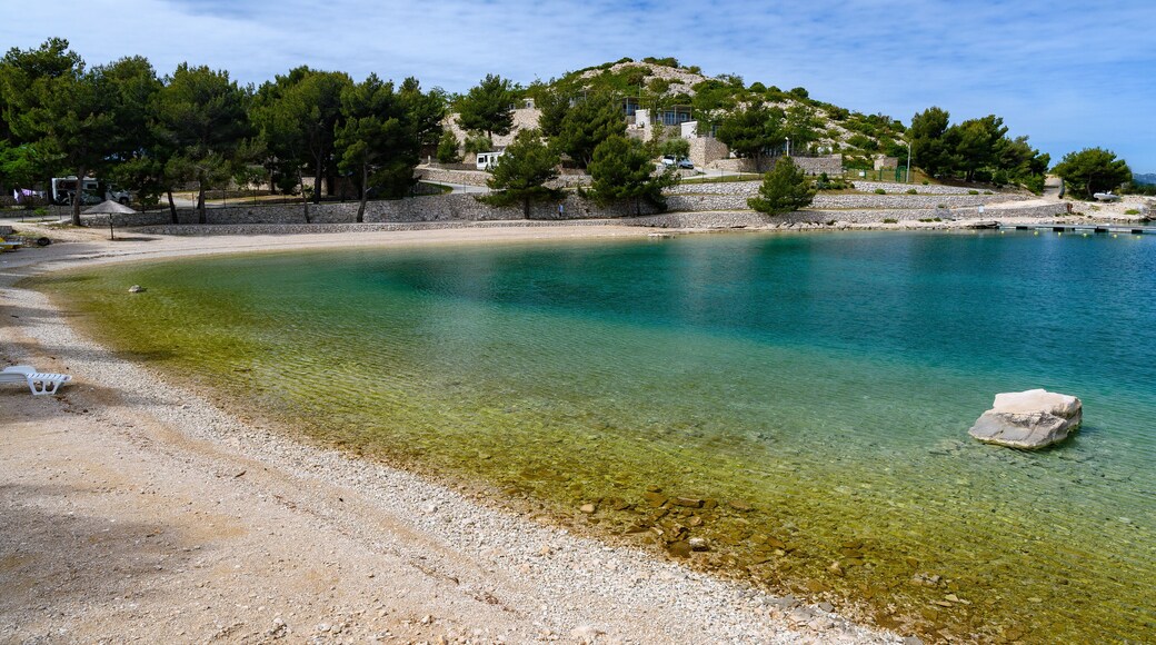 beach and bay in Drage, Pakoštane, Croatia