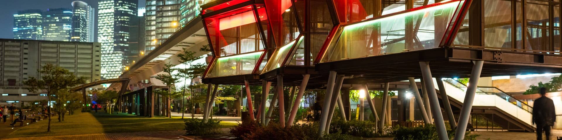 Kwun Tong showing night scenes and a city