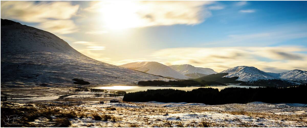Winter at the Loch Tulla Viewpoint