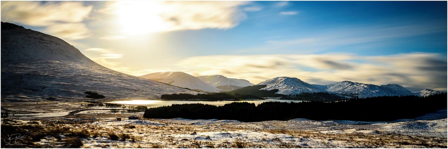 Winter at the Loch Tulla Viewpoint