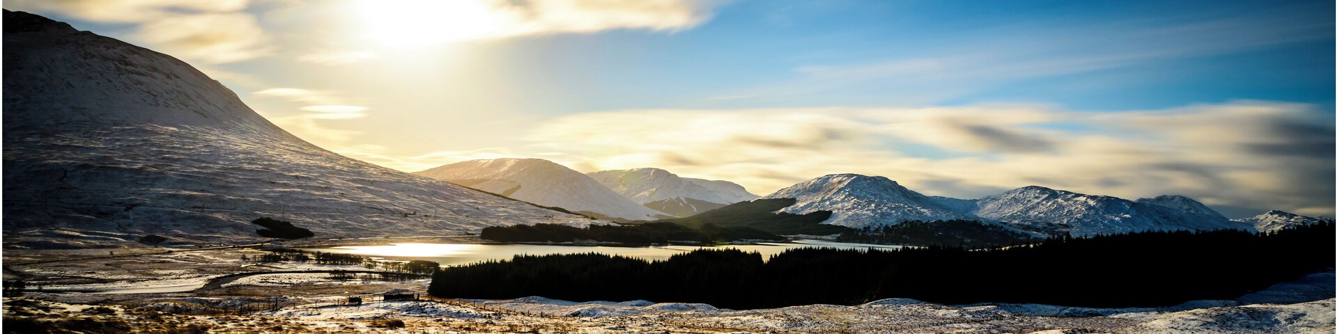 Winter at the Loch Tulla Viewpoint