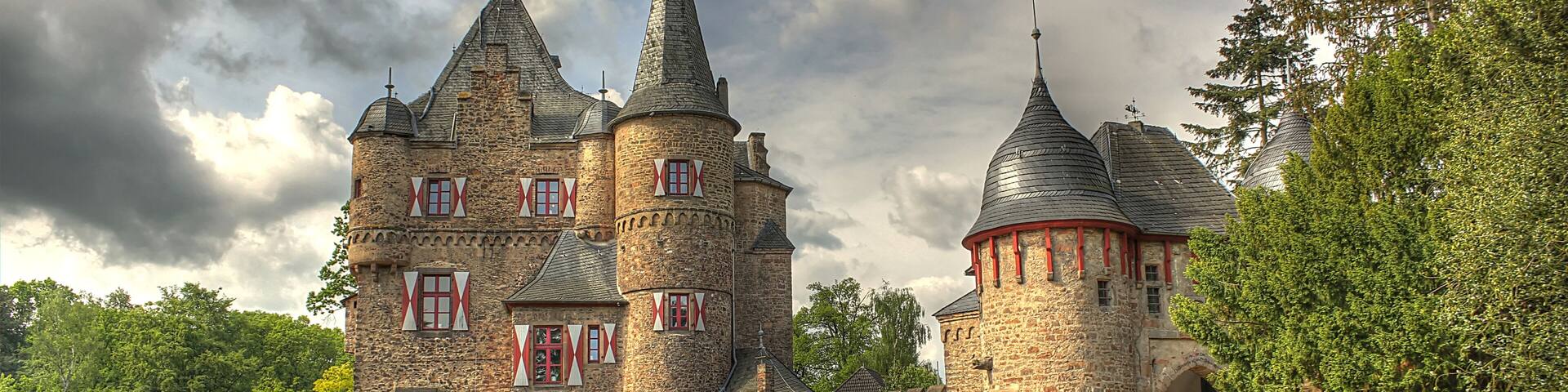 Water castle Satzvey. Mechernich, Germany.