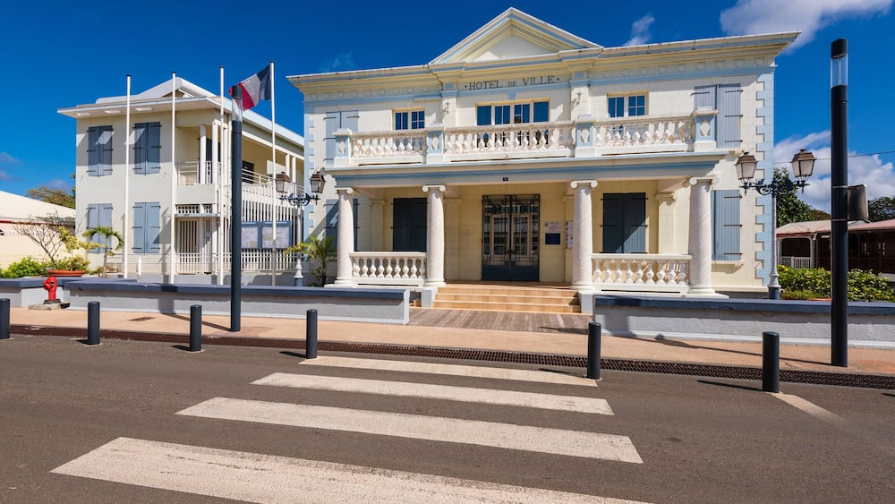 Hotel de Ville, Port-Louis, Guadeloupe, French West Indies; Port-Louis, Grande-Terre, Guadeloupe, France