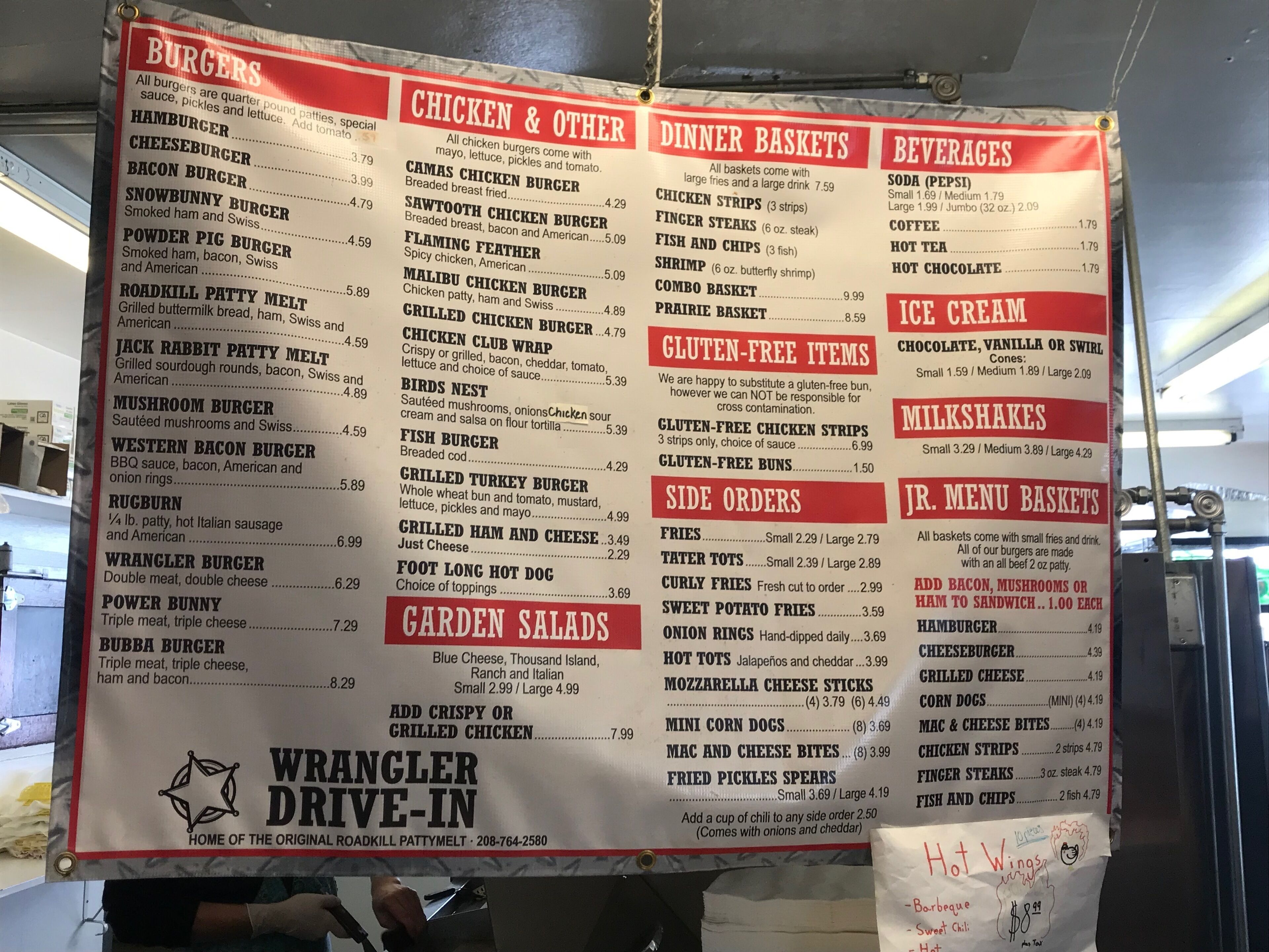 Yet another great pit stop (some of the best burgers/shakes in S Idaho!) at The Wrangler. Standard when traveling to Sun Valley from Boise. 