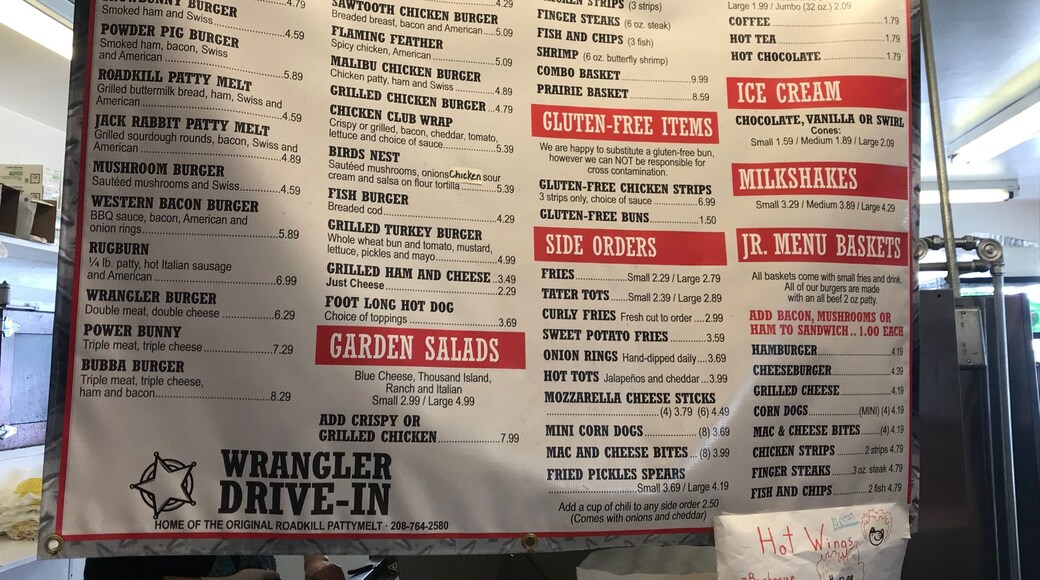 Yet another great pit stop (some of the best burgers/shakes in S Idaho!) at The Wrangler. Standard when traveling to Sun Valley from Boise.