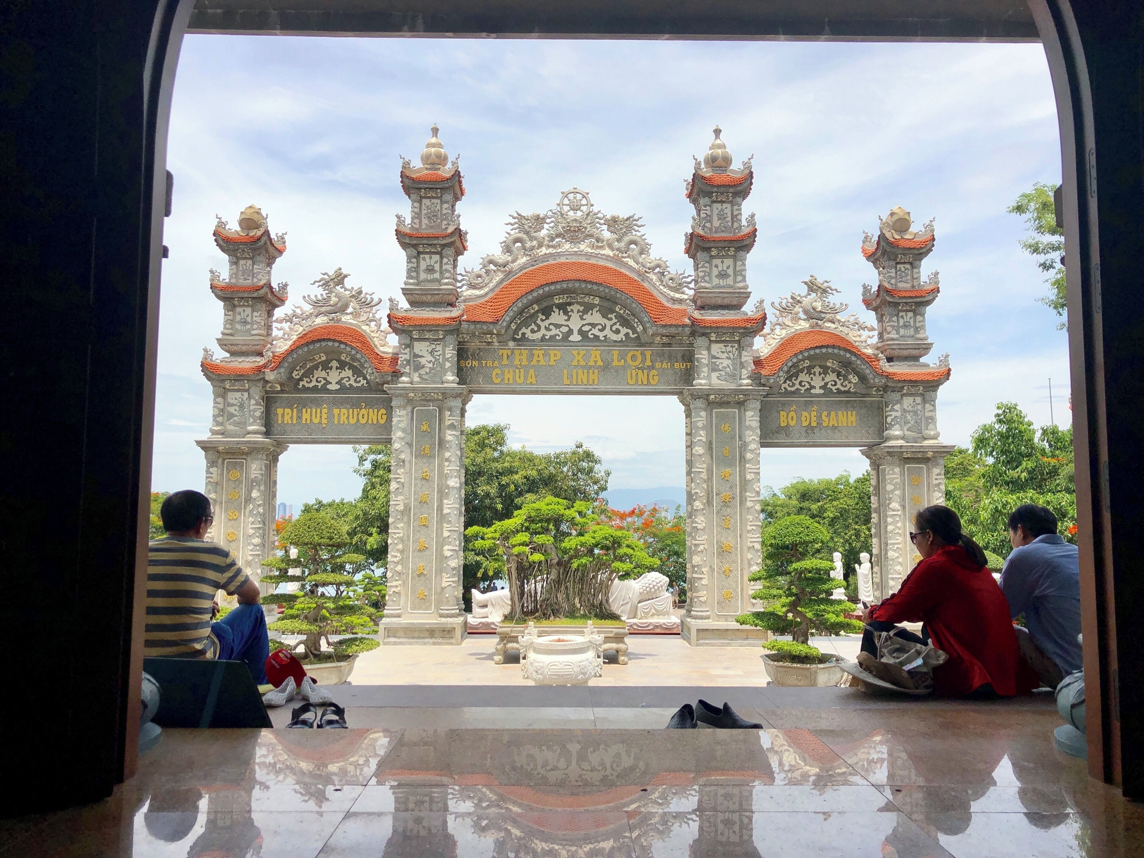 Taken from inside the pagoda