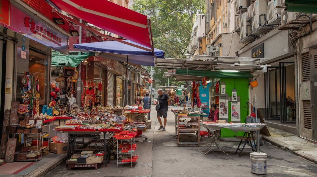 Cat Street featuring markets and street scenes