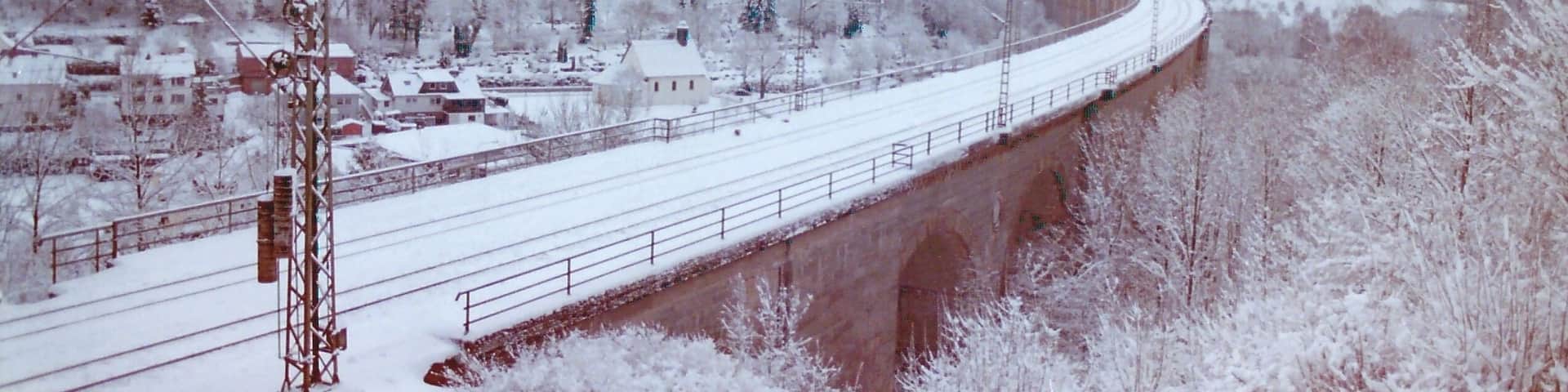 The viaduct in Altenbeken in the winter 2008/2009