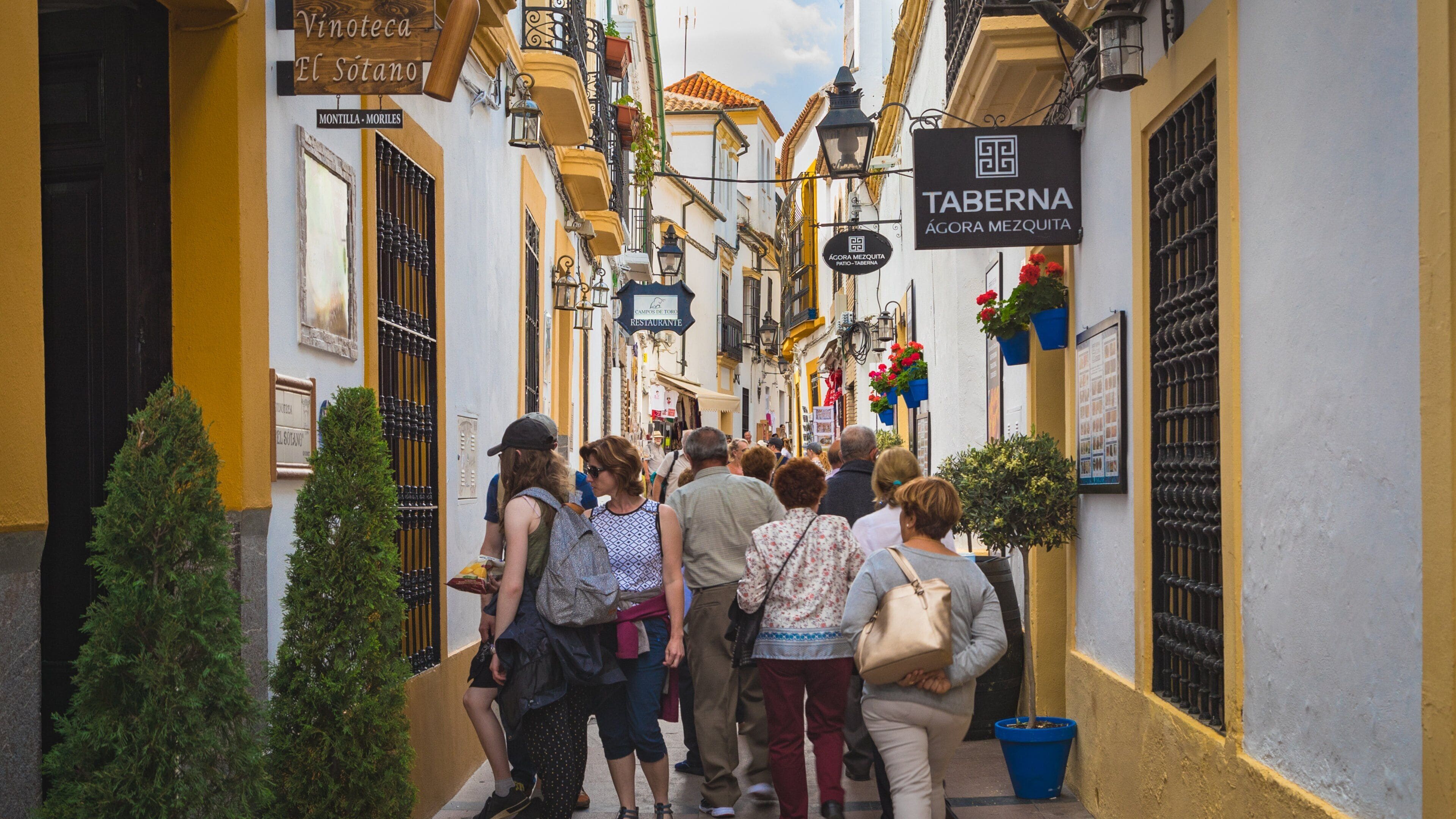 Jewish Quarter featuring street scenes as well as a small group of people