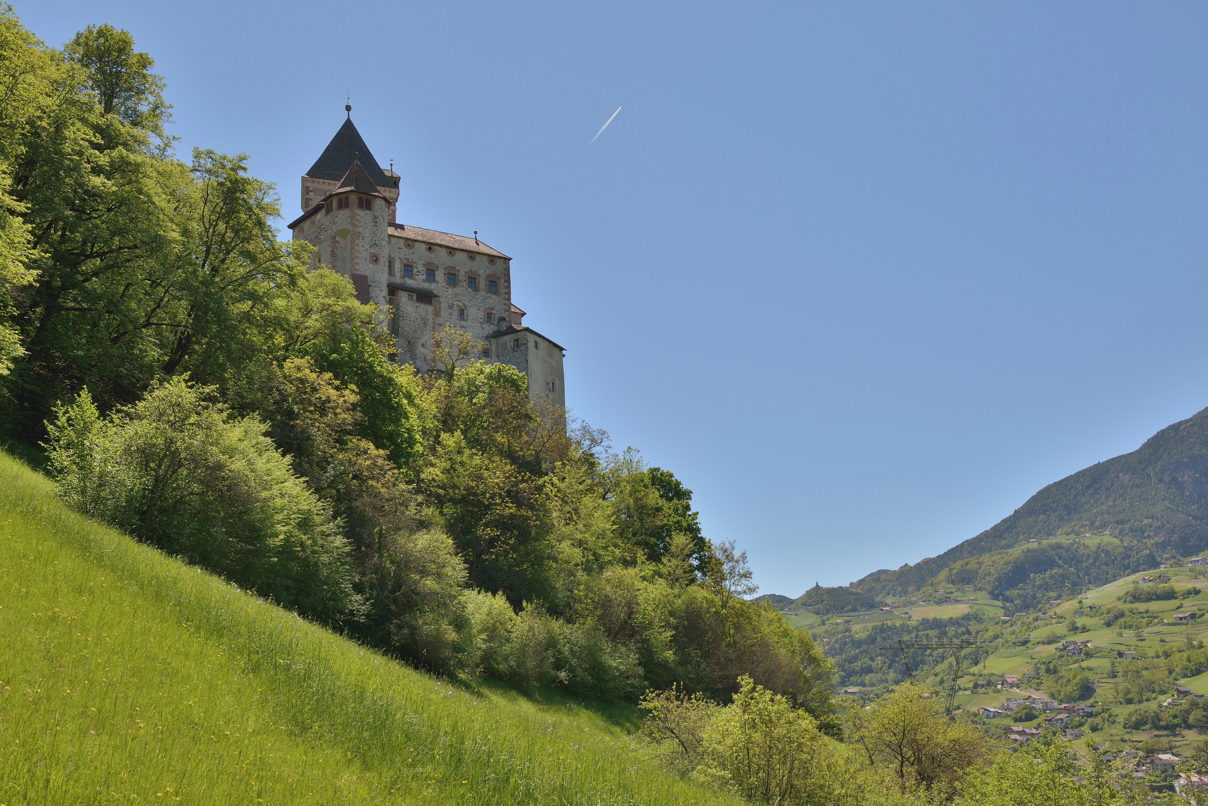 The castle Trostburg in Waidbruck, South Tyrol - North face