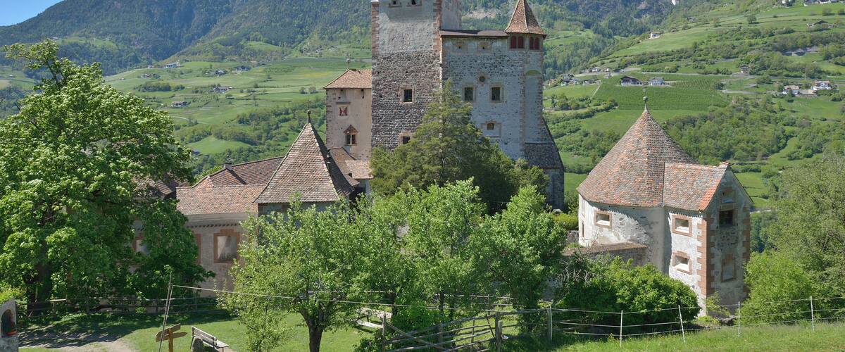 The castle Trostburg in Waidbruck, South Tyrol - East face